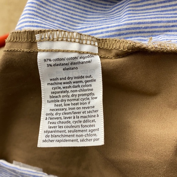 Stretch cotton twill chino trousers brown - Picture 5 of 5